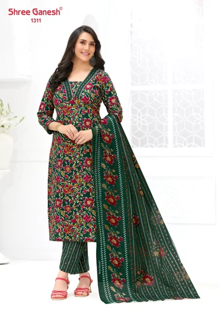 Samaiyra Ajrak Vol 3 By Shree Ganesh Printed Cotton Dress Material